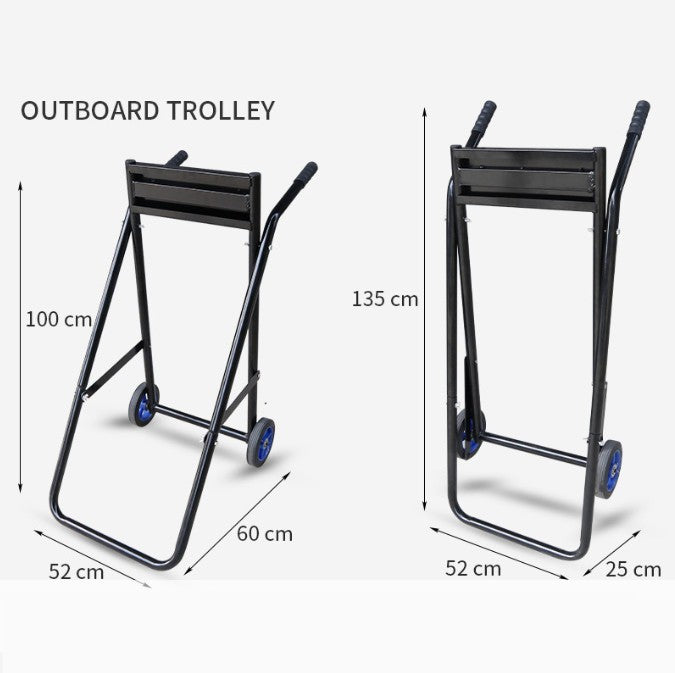 Outboard Motor Trolley Stand Suits Up To 60Hp Engine Carrier