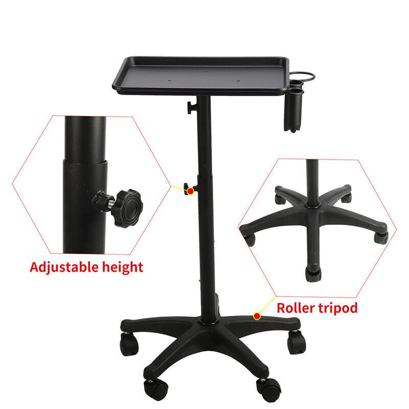 Hair Salon Trolley Hair Extension Rolling Stand Aluminum