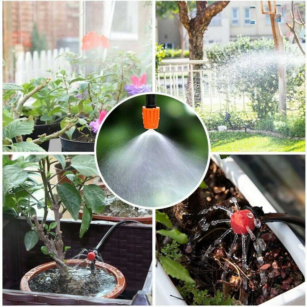 50M Hose Garden Irrigation System with Timer Plant Watering DIY Micro Drip Kits