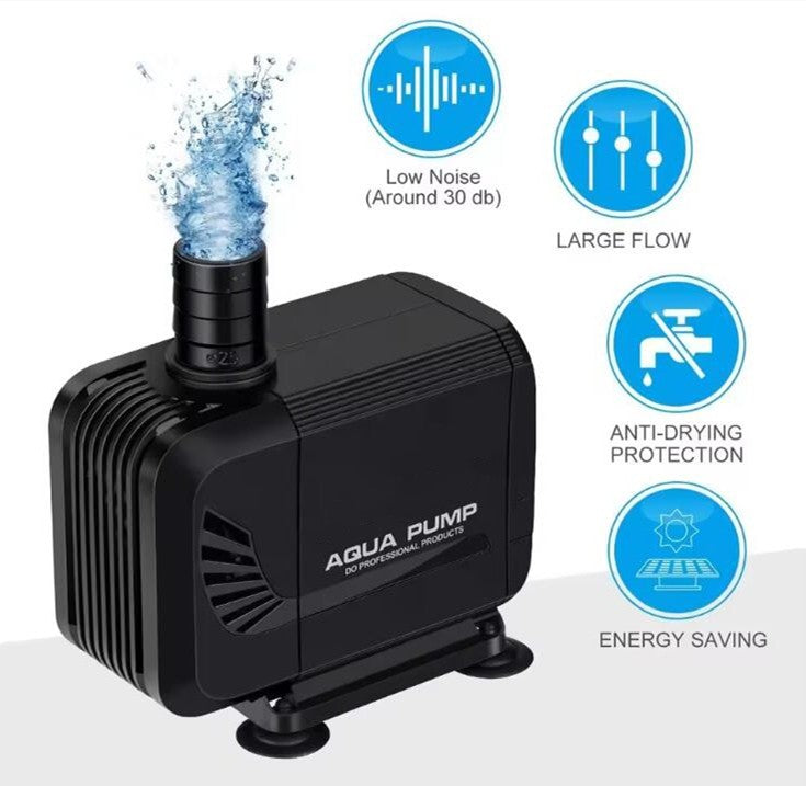 2500L/H Submersible Water Pump Fountain Fish Tank Pond Aquarium Pump