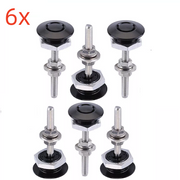6X Push Button Quick Release Hood Bonnet Pins Lock Clip Car Bumper Latch Kit