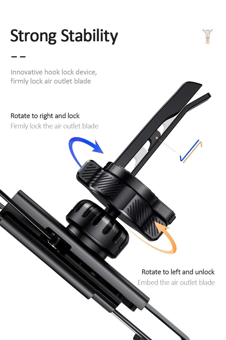 Phone Holder Stand Phone Car Holder Smartphone Holder Air Vent Clip Mount