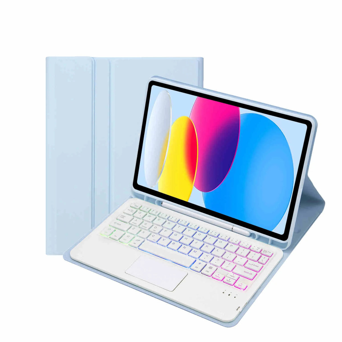 Keyboard Case Compatible with iPad 10.9" Case (10th Gen 2022) iPad 11 (A16 2025)