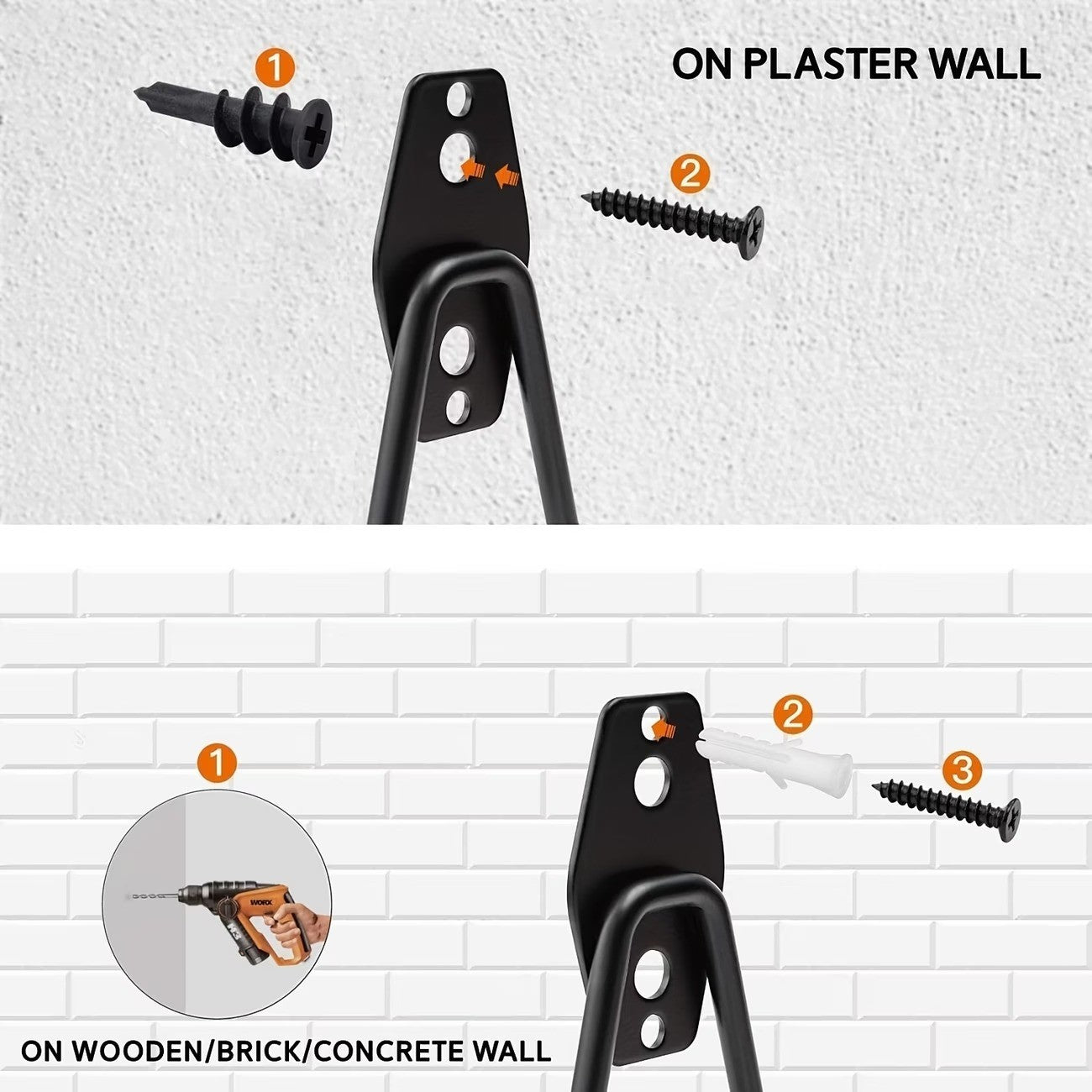 12 Pack Garage Hooks Heavy Duty Wall Mount Storage Organizer