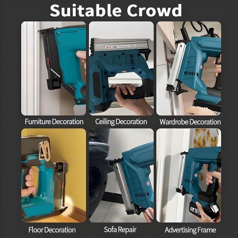 Cordless Brad Nailer Finish Nail Gun Fits Makita 18V (No Battery)
