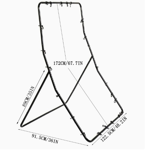 Baseball and Softball Pitching Net and Rebounder