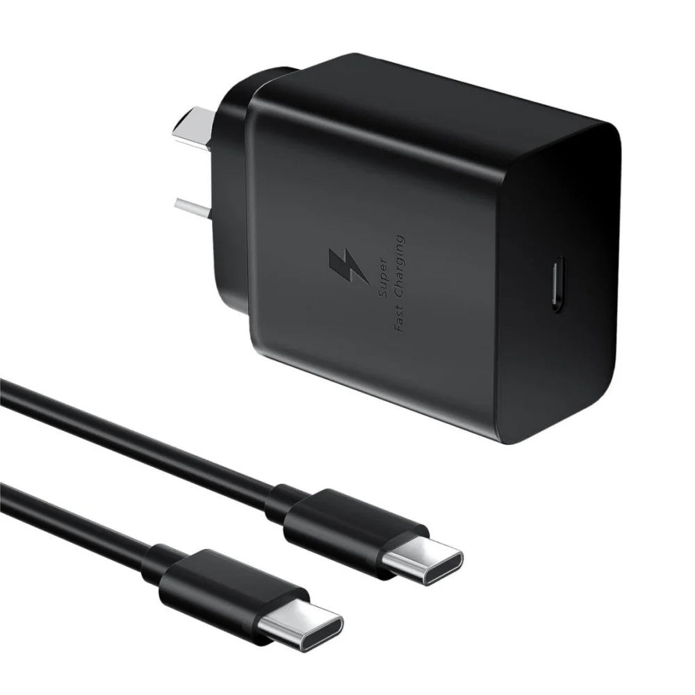 45W Fast USB Type C Charger + 1M Cable for Samsung Type C Android Phone Charging