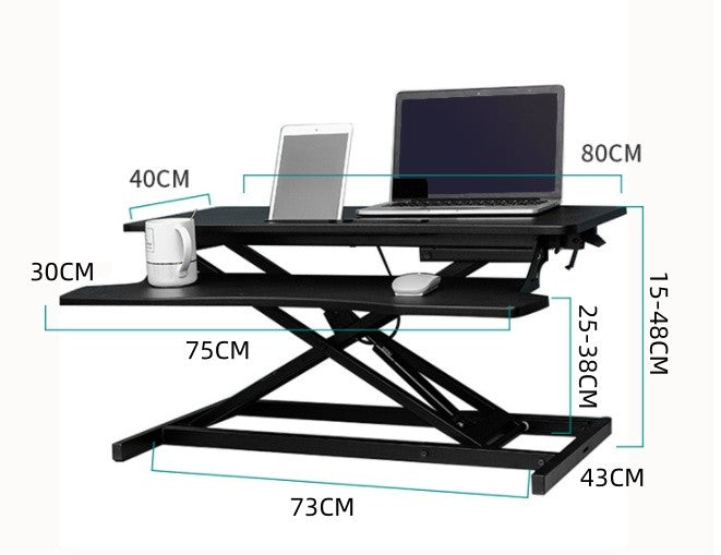 Laptop PC Monitor Computer Workstation Desk Table Converter Height Adjustable