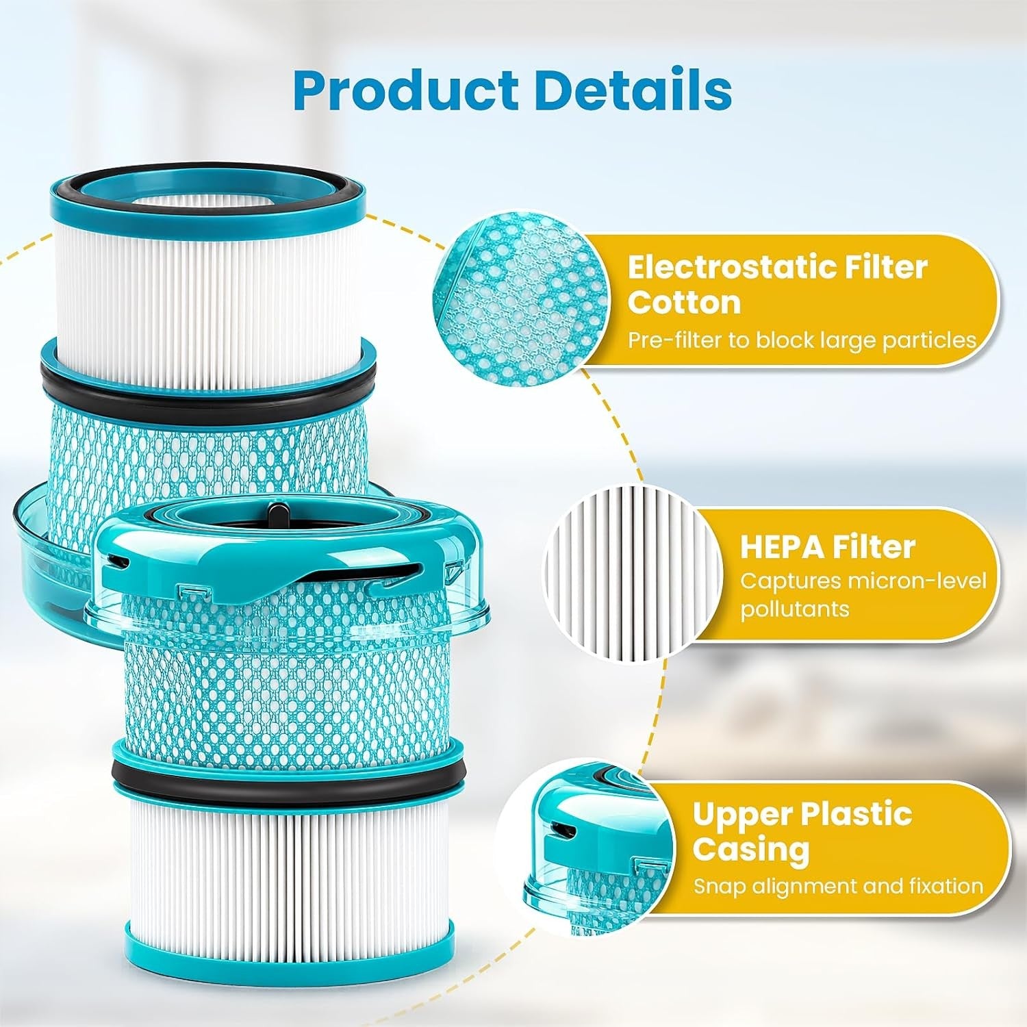 2 Pack Filters Replacement for Dyson V16 Piston Animal/Dyson V16 Piston Animal