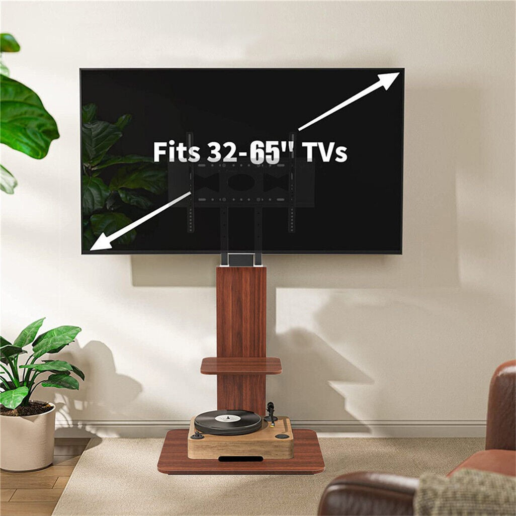 Heavy Duty TV Floor Stand Height Adjustable Up To 65"