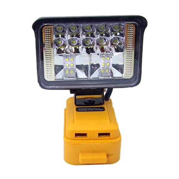 3 Inch LED Flood Work Light Tool Torch Lamp Fit DeWalt 18V 20V Lithium Battery