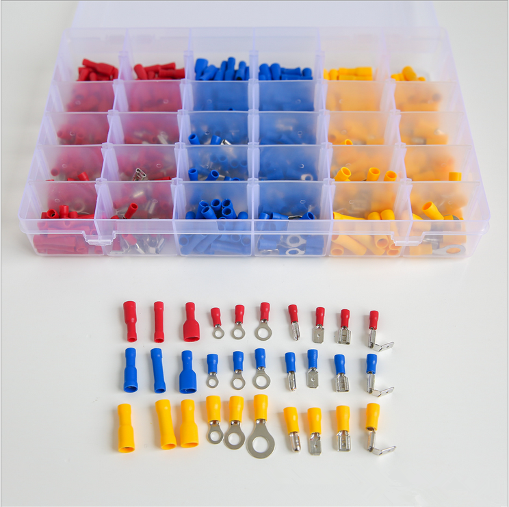 Electrical Wire Connector 720pcs Insulated Crimp Terminals Spade Set