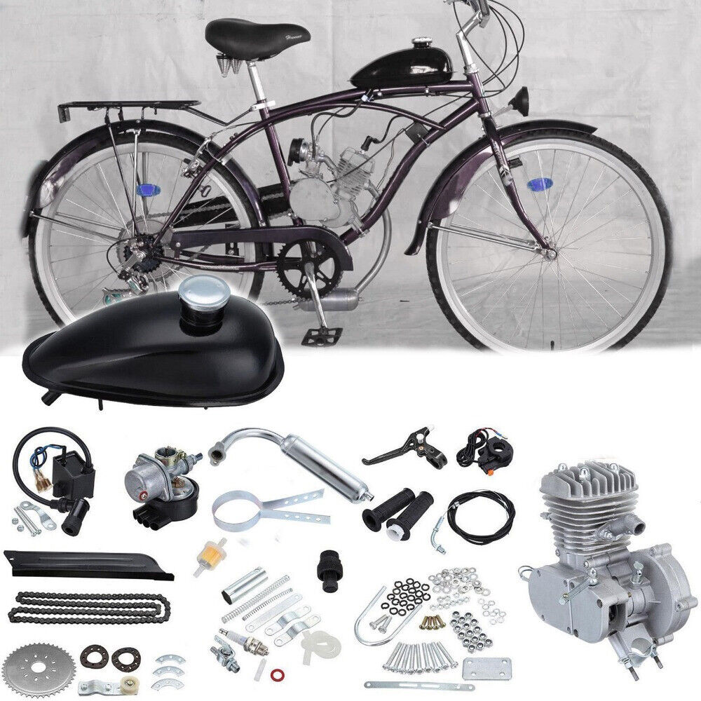 100cc Motorised Motorized Bicycle Push Bike 2 Stroke Motor Engine Kit Petrol Set