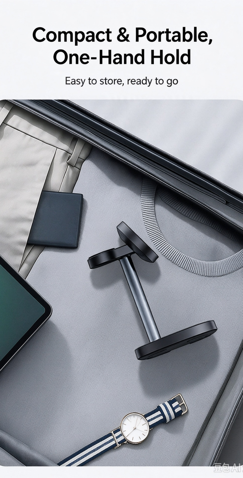 Magnetic Wireless Fast Charging Station 15W for iPhone, Apple Watch and AirPods