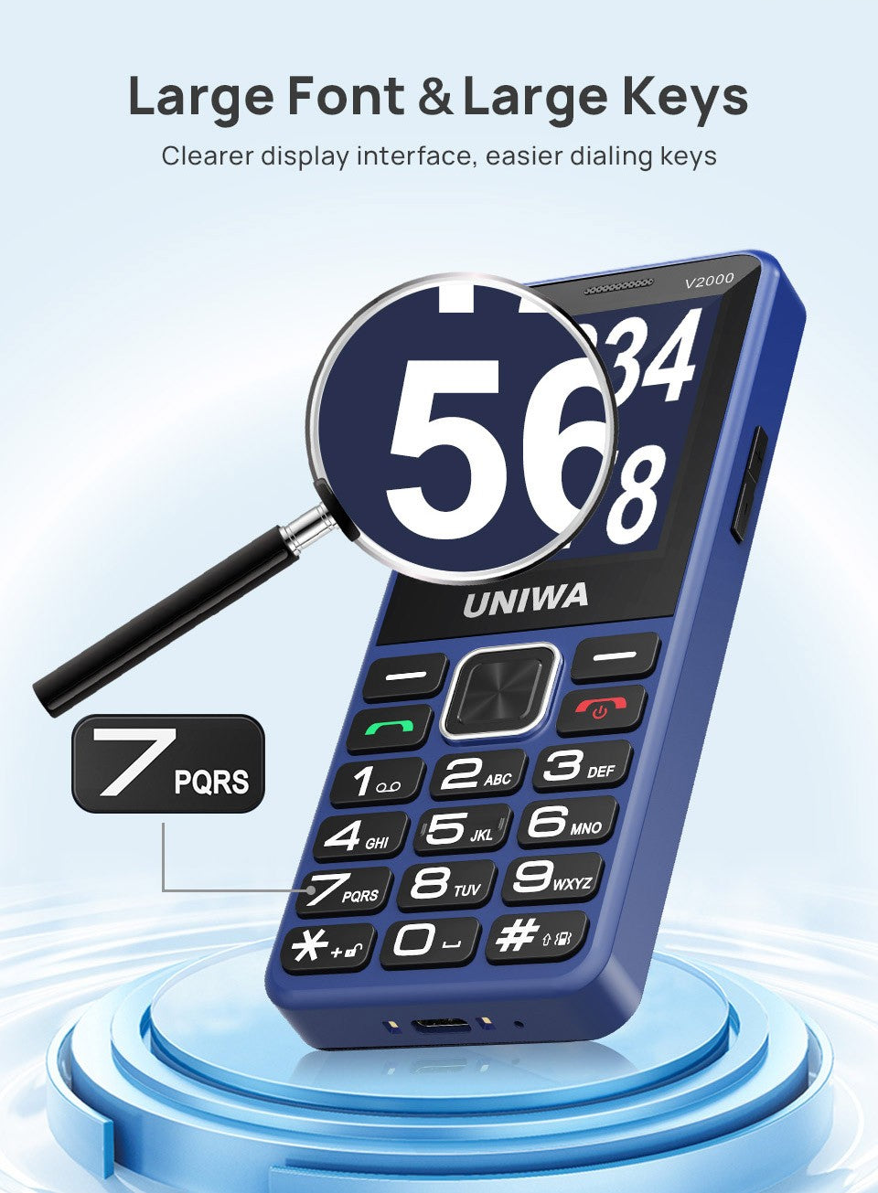 2.4 inch 4G Big Button Mobile Phone for Seniors Elderly Unlocked