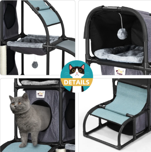 Cat Tree Tower Post Scratcher Scratching Condo Play House