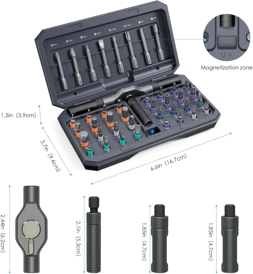 42 in 1 Magnetic Screwdriver Set Multi Bit Magneti DIY Ratchet Screwdriver Set