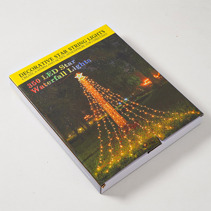 Outdoor Christmas Decorations Waterfall Lights 350 LED 8 Modes Tree Light Gift