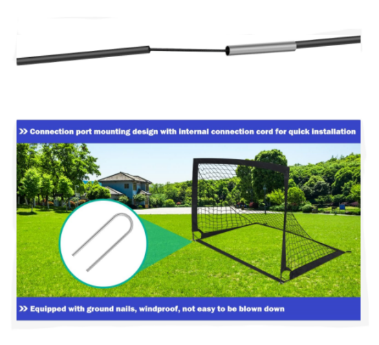 2PCS Portable Kid Football Goals Pop Up Soccer Goals