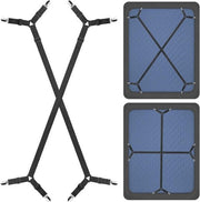2 Pcs Adjustable Crisscross Bed Sheet Holder Straps Bed Sheet Fasteners