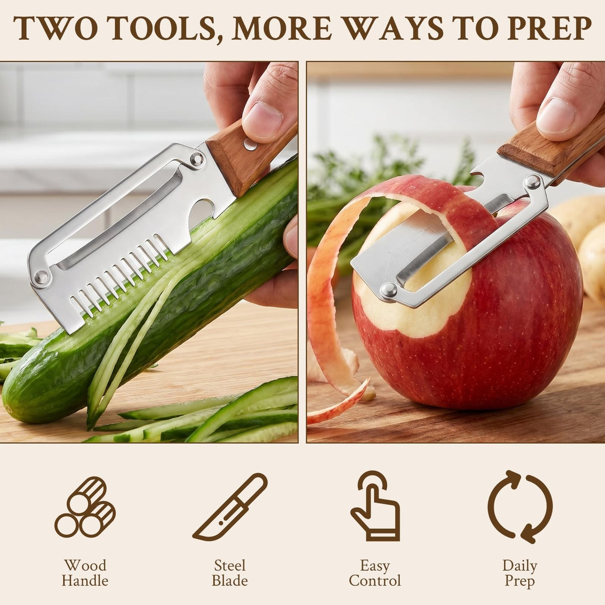 2xMulti-Functional Vegetable Peeler for Kitchen Fruit Peeler Knife Bottle Opener