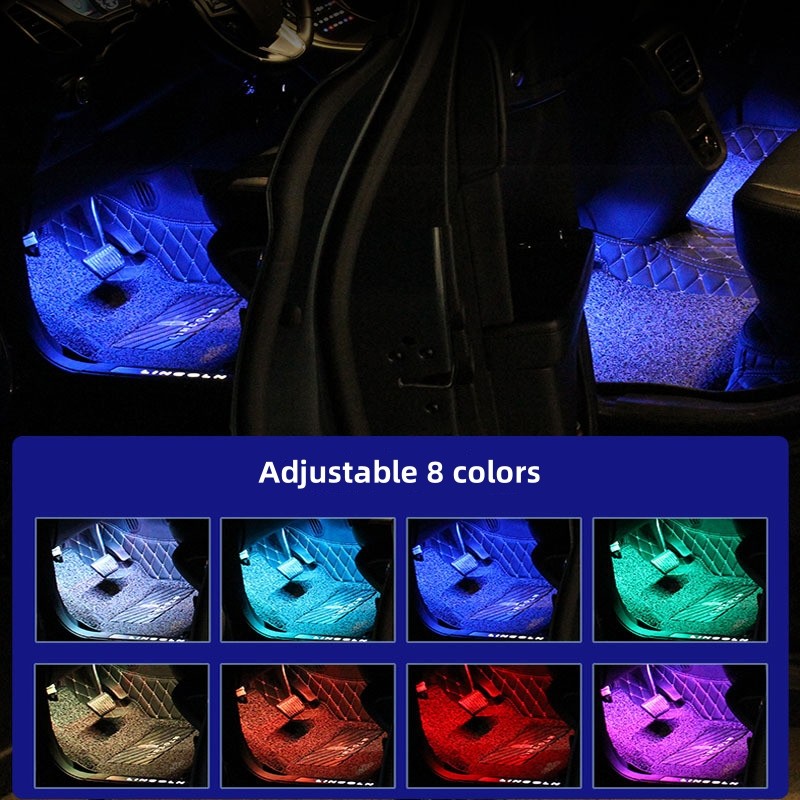 LED Car Interior Light Kit Ambient Lighting Accessories USB 12V Strip Lights