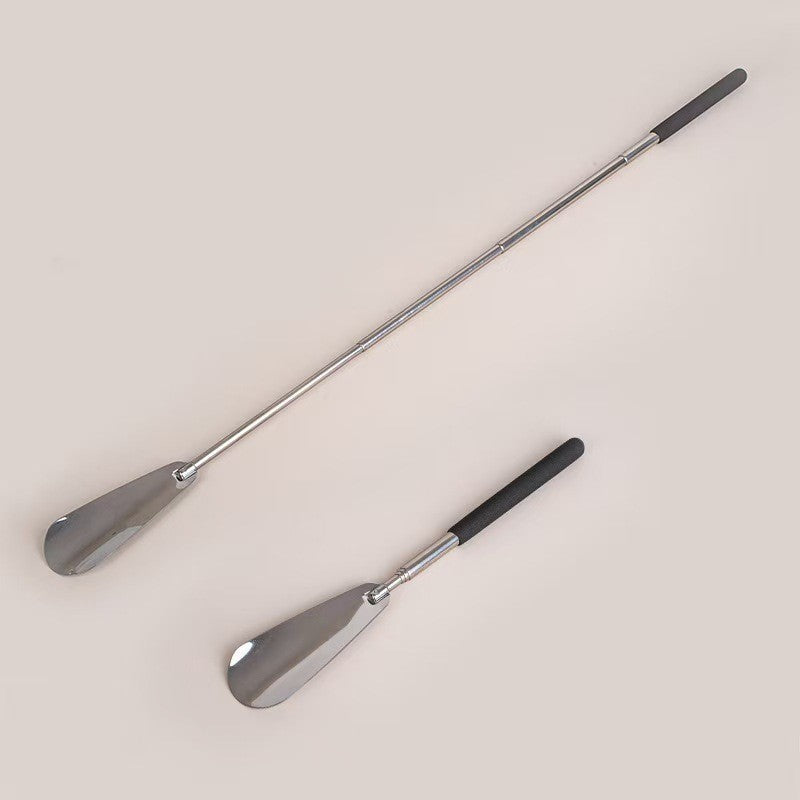 Shoe Horn Stainless Steel Long Handle Shoehorn Lifter Tool Telescopic 31-65cm