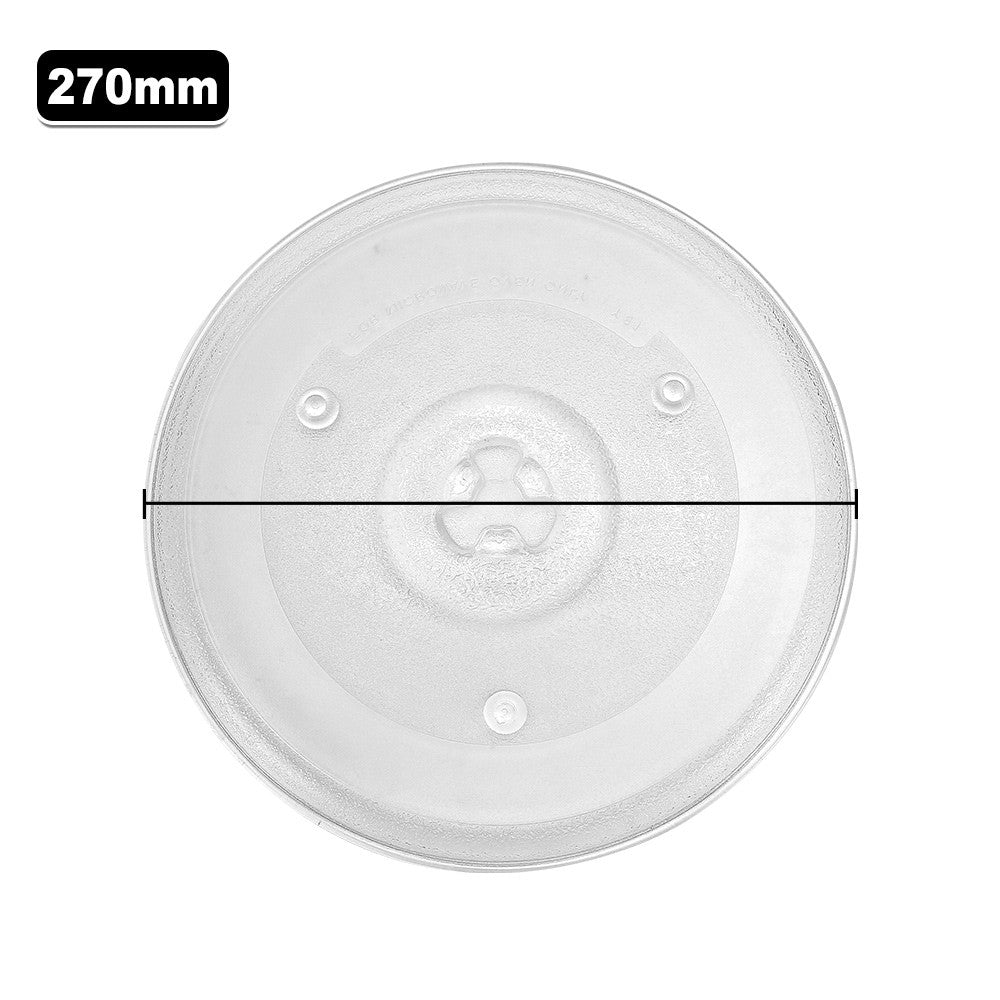 270mm Microwave Plate Oven Turntable Parts Food Heating Glass Tray