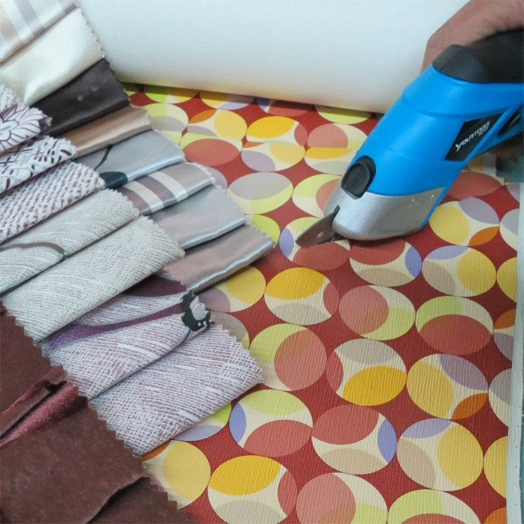 Electric Scissors Tailors Cutter Cordless Cloth Fabric Cutting Kit