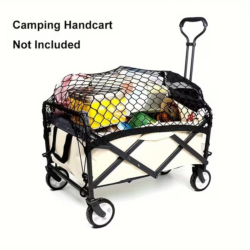 92x76cm Cargo Net for Garden Wagon Cart Nylon Netting Trolley Cart