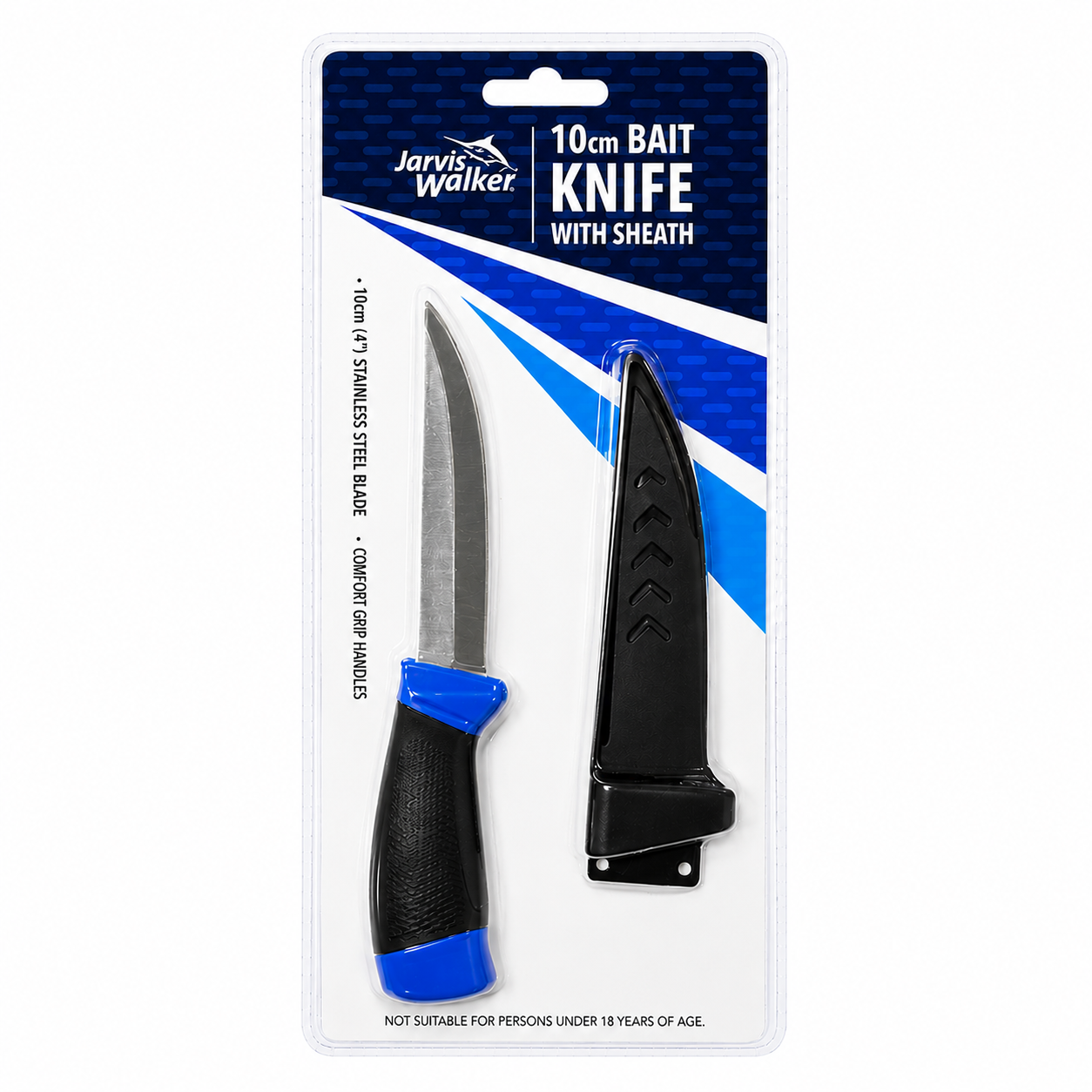 Jarvis Walker Bait Knife 2 Pack 4 Inch Fishing Knife With Sheath