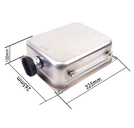 7L Air Diesel Heater Fuel Tank Oil With Lip For Car Truck Stainless Steel, no lock