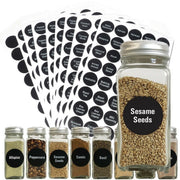 400PCS Printed Spice Jar and Pantry Label Set Chalkboard Round Stickers Labels