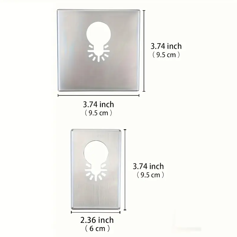 2 Pack Rectangle and Square Slot Cutter Oscillating Tool Drywall Outlet