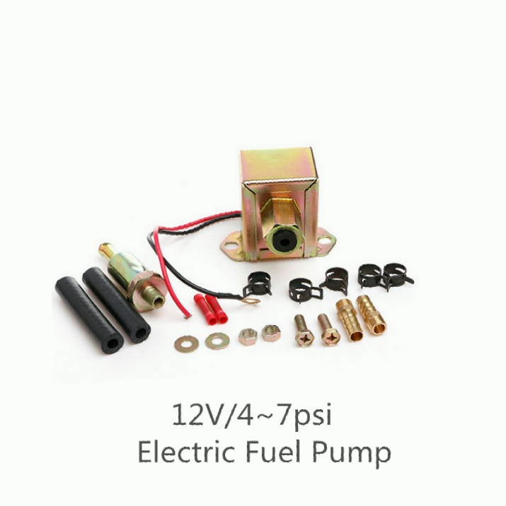 Electric Fuel Pump 12V 4 to 6psi 130 LPH Petrol Universal