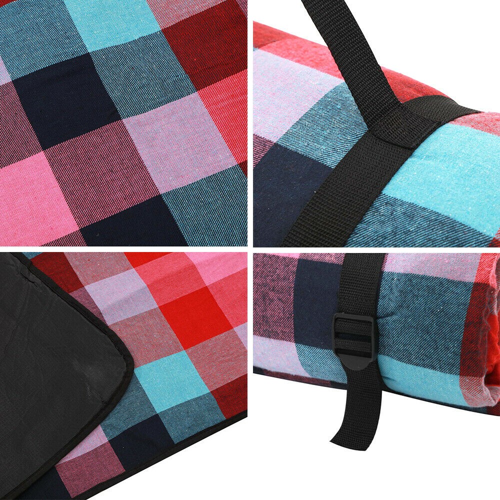 3m*3m Extra Large Picnic Blanket Mat Cashmere Waterproof Rug Outdoor Camping