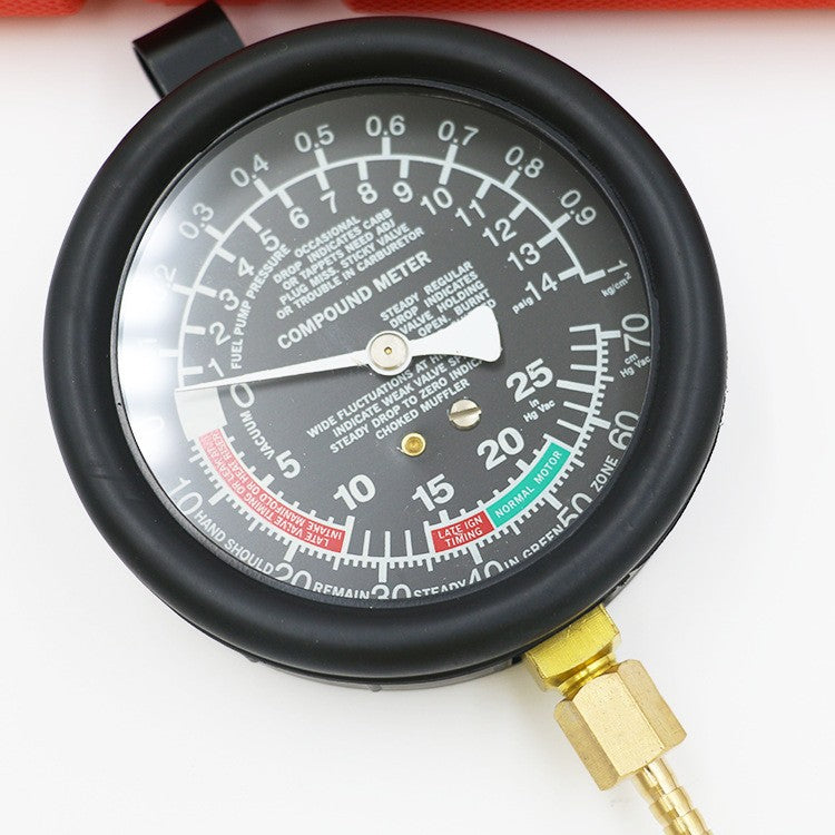 Fuel Pump Vacuum Gauge Pressure Tester Carburetor Valve Pressure Test Kit