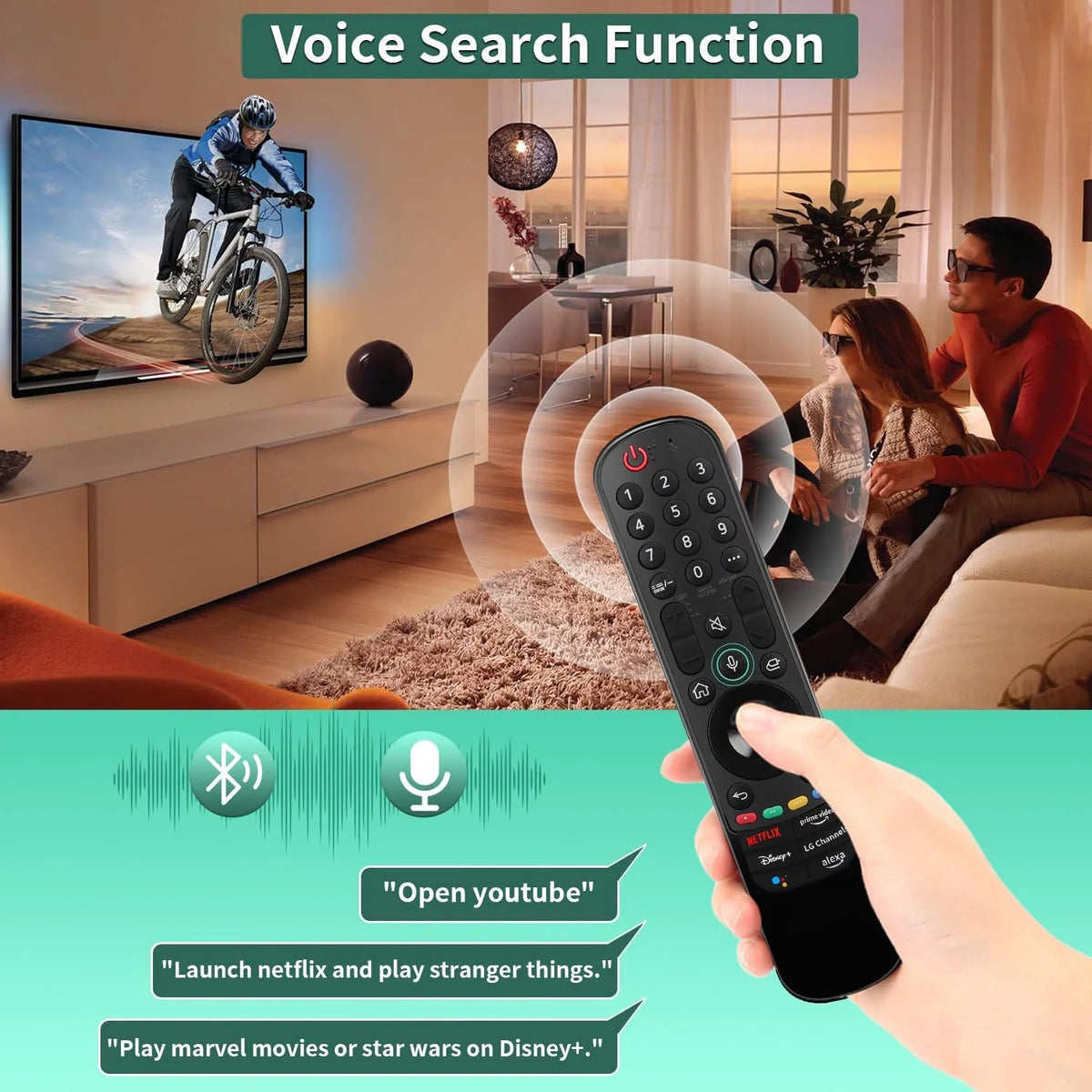 Voice LG Magic Remote Control for 2022 OLED QNED NanoCell Smart TV with Pointer