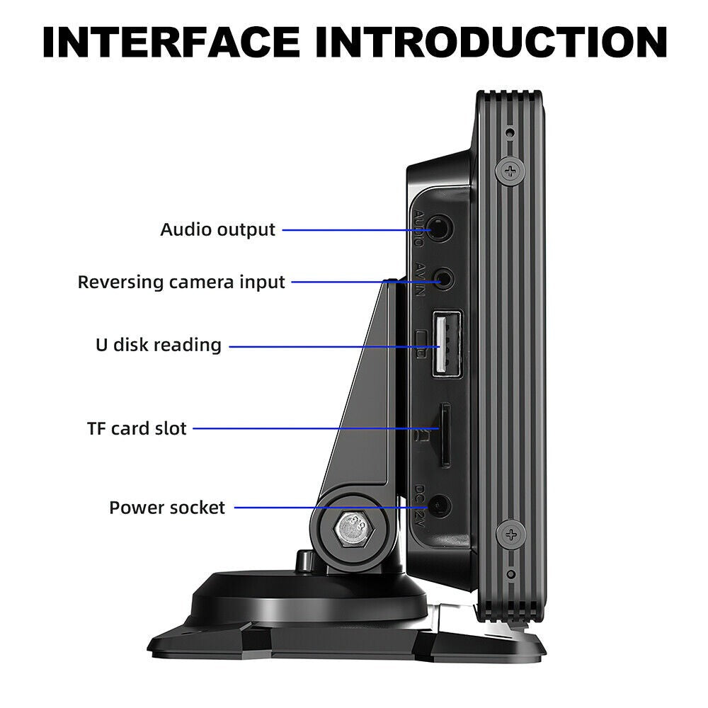 9" Portable Wireless Apple Carplay Android Car Stereo