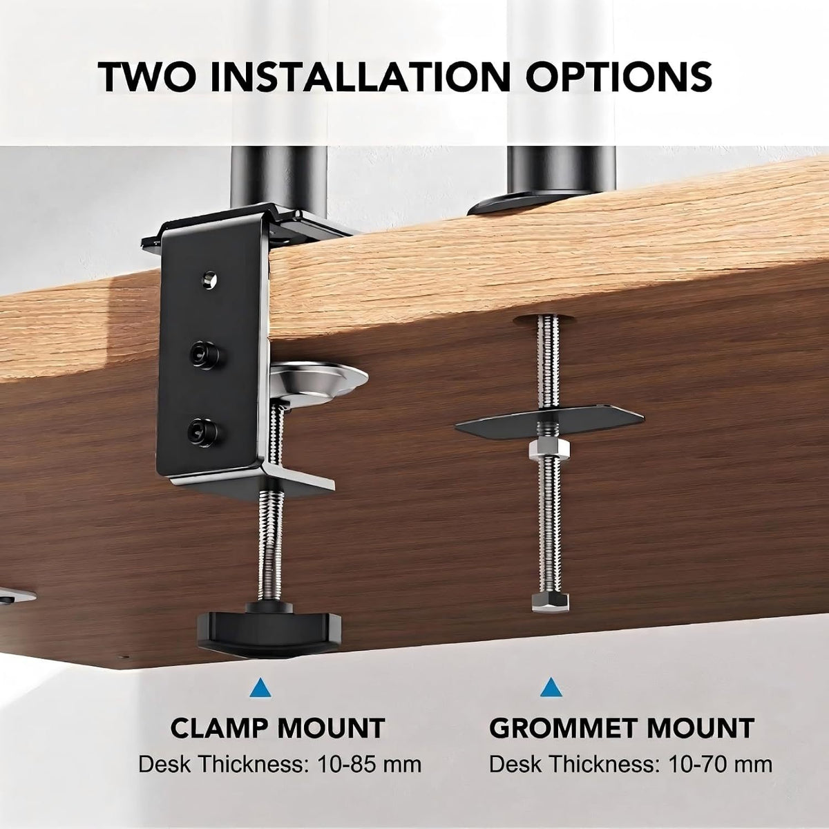 Monitor Arm with Laptop Tray – Fits 13-32" Screen & 17" Notebook