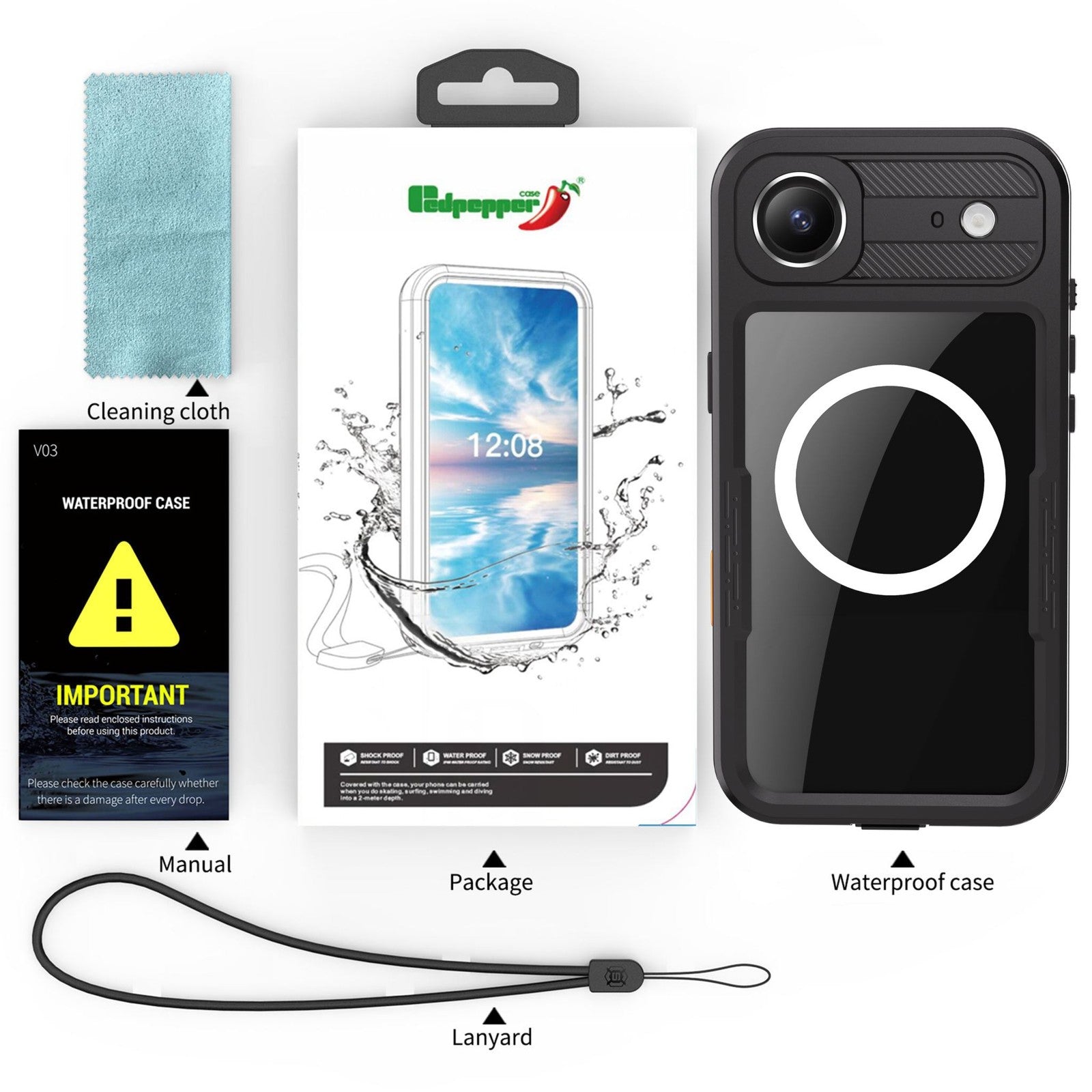 Waterproof Case Magsafe Shockproof Cover For iPhone 17 Air