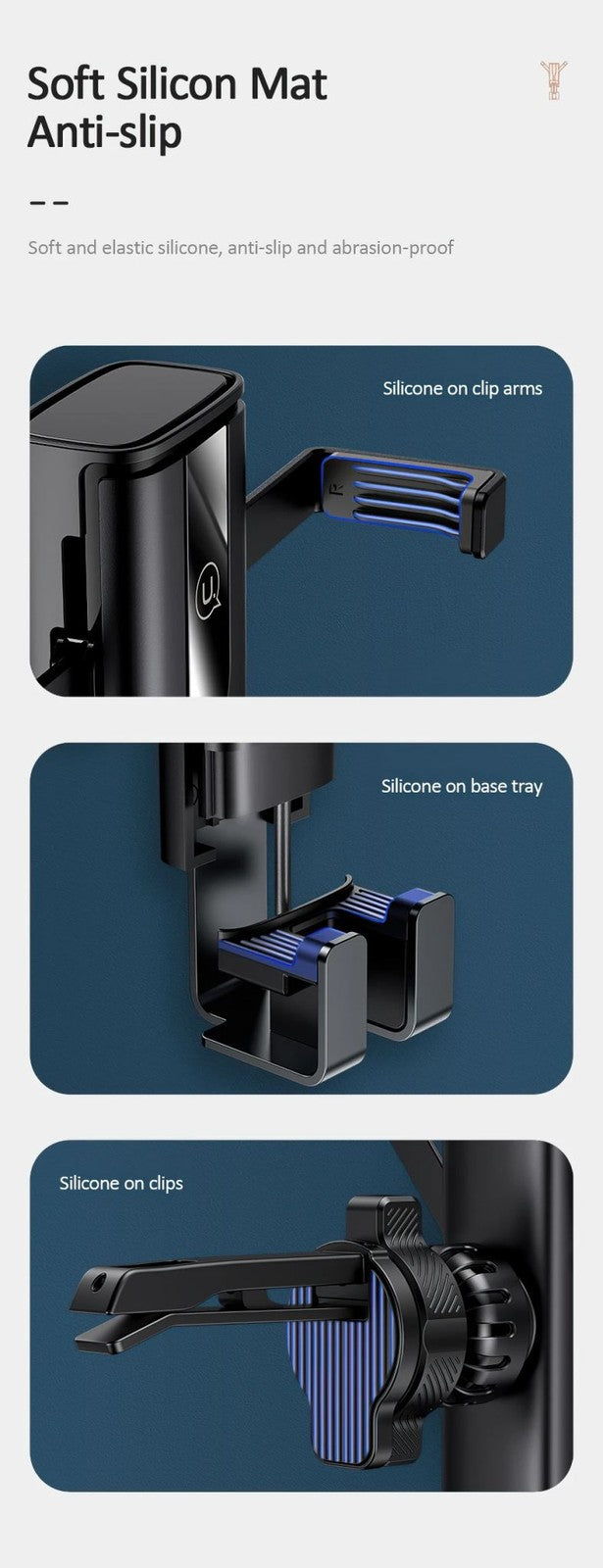 Phone Holder Stand Phone Car Holder Smartphone Holder Air Vent Clip Mount