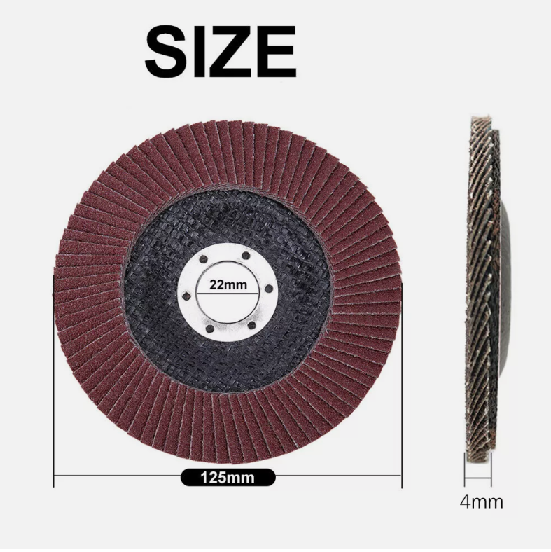 50Pcs 5'' 125MM Sanding Flap Disc