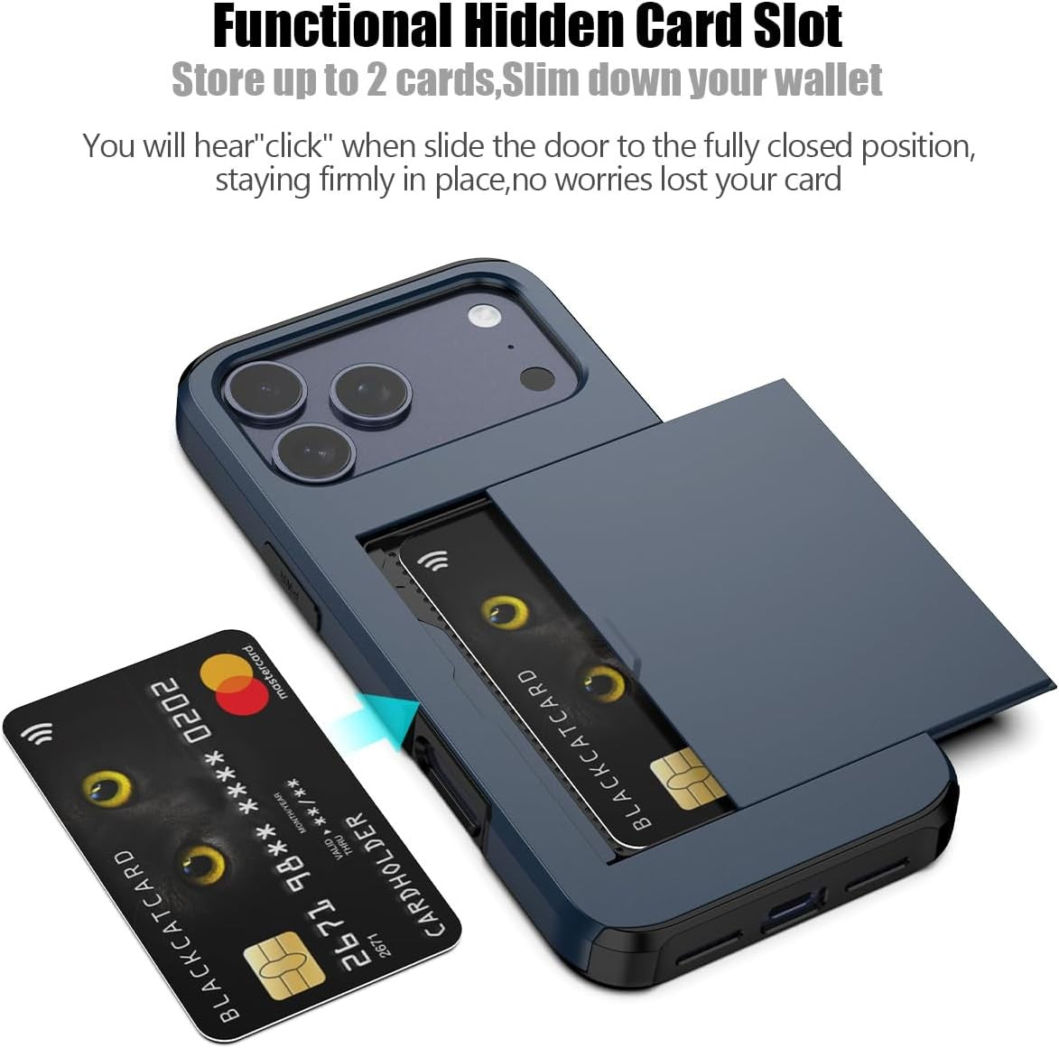 Case for iPhone 17 Pro Max Card - Navy