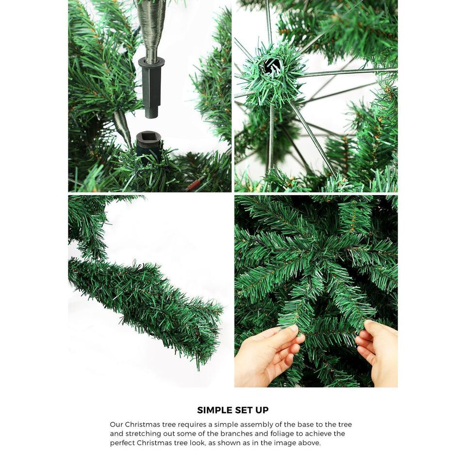 Christmas Tree 2.1M Xmas Trees Decorations Green 1200 Tips Tree Bottom