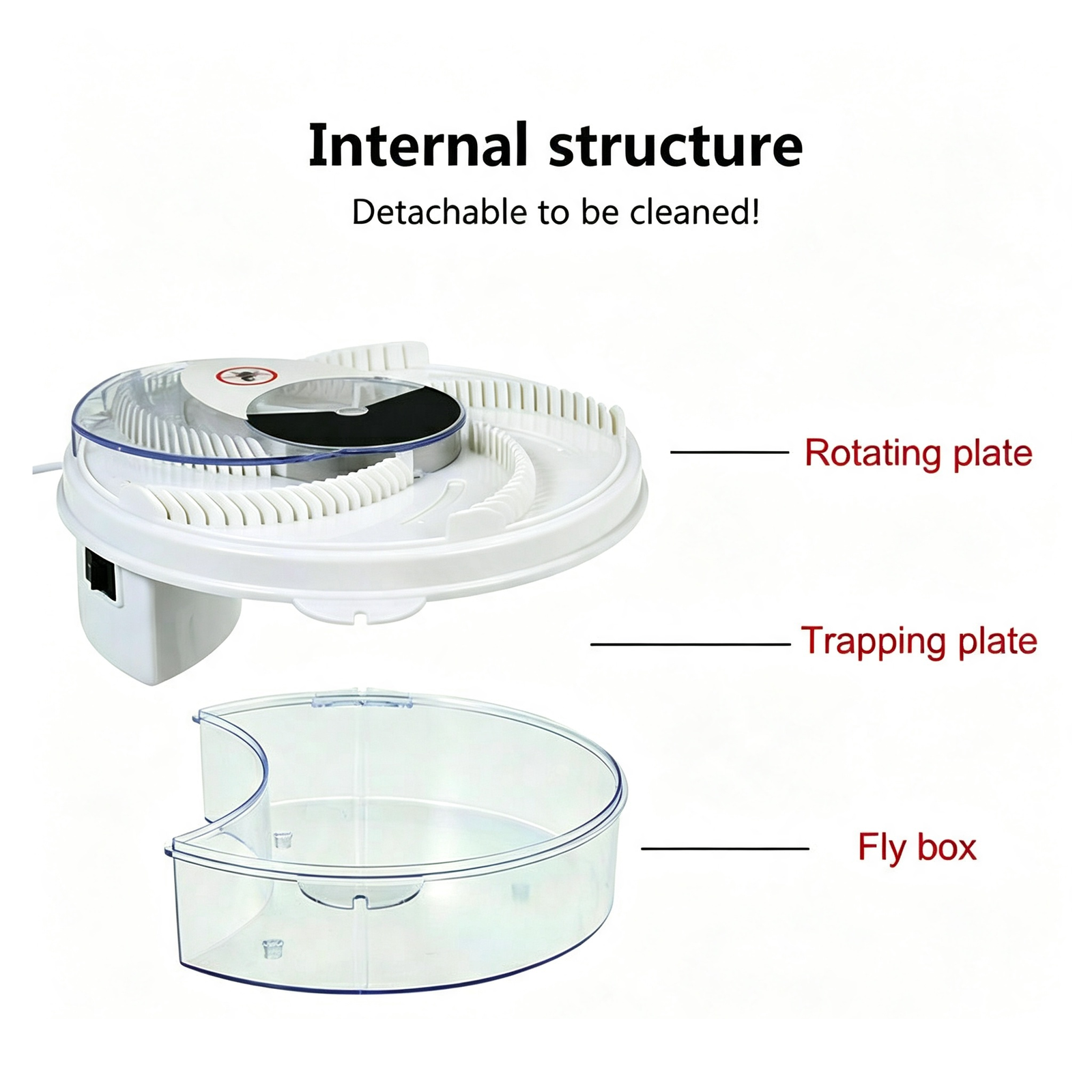 Fly Trap Electric Device with Trapping Food Insect Killer (Not for mosquitoes)