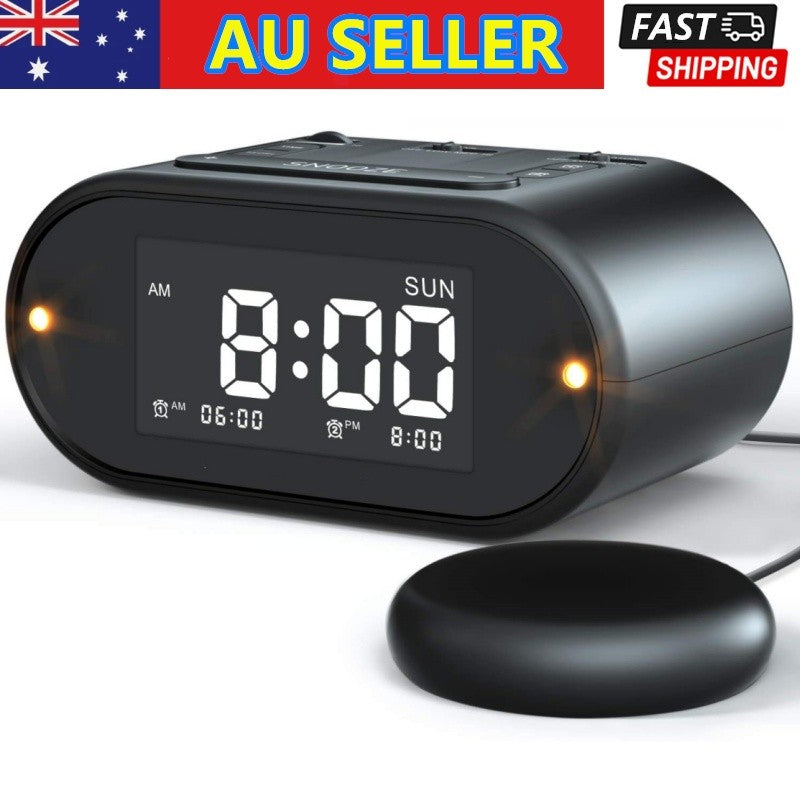 Super Loud Alarm Clock with Bed Shaker