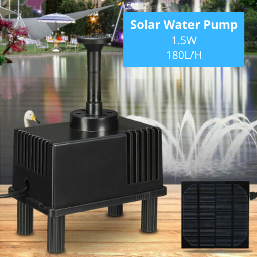 Solar Powered Water Pump Pond Garden Submersible Fountains