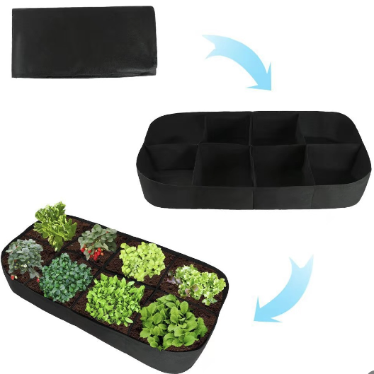 180x90x30cm Extra Large Fabric Raised Bed Garden Plant Flower Grow Bag