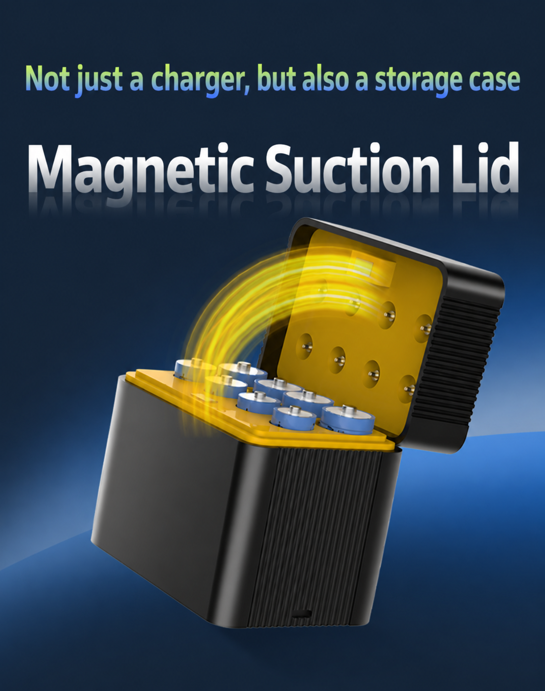 4/8 Pack Rechargeable Lithium AA/AAA Batteries with Fast Smart Charger Case